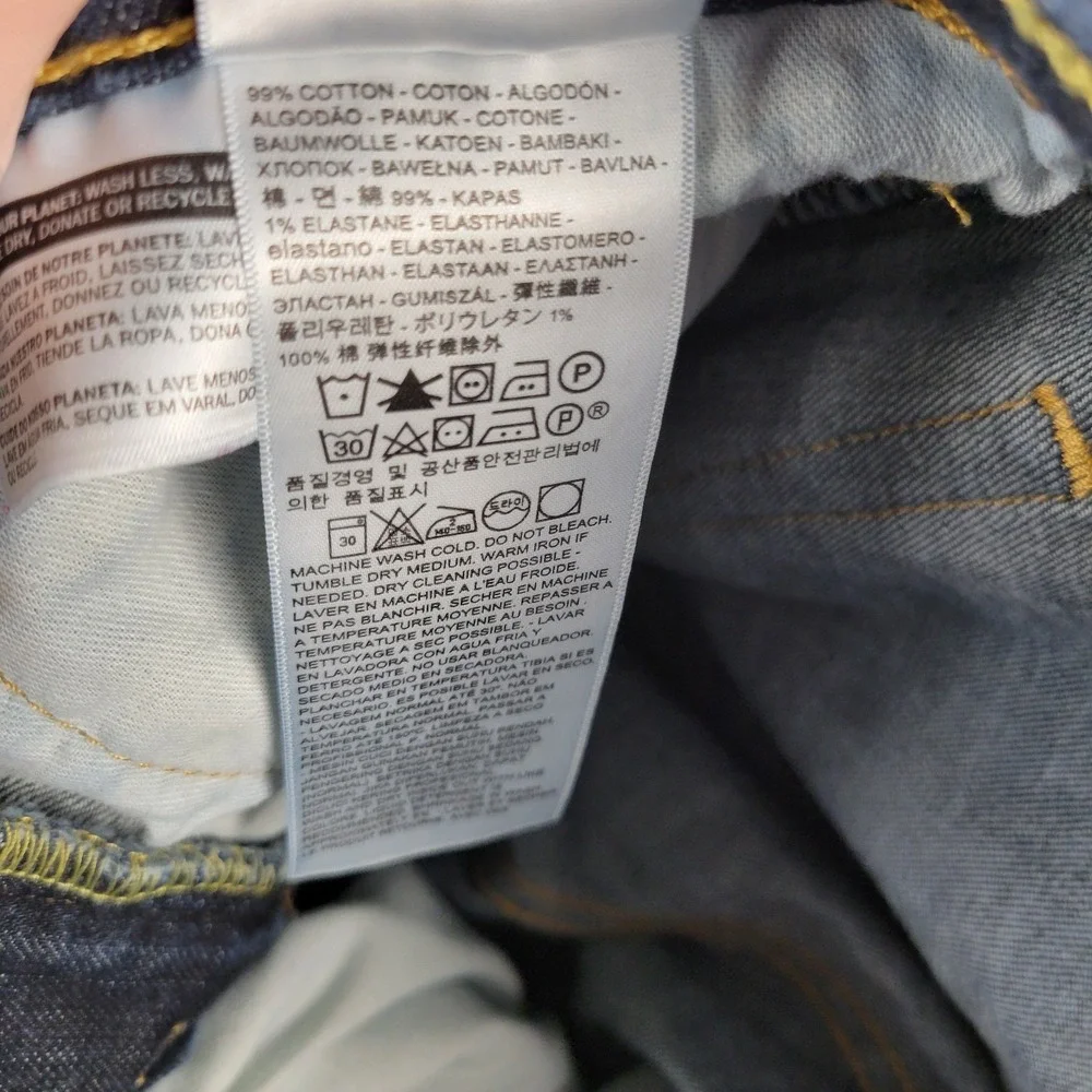 Levis 541 Jeans Mens 31x32 Blue Athletic Fit Taper Dark Wash Stretch Denim
